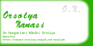 orsolya nanasi business card